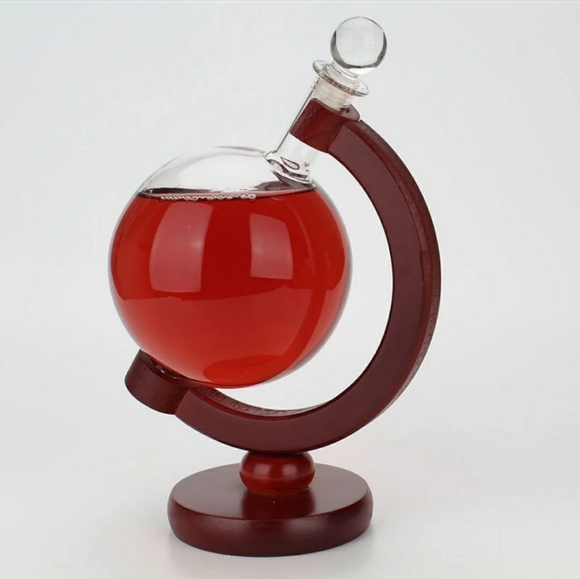 Globe Whiskey Decanter Wine Aerator Glass Wine Bot - Picture 4 of 8